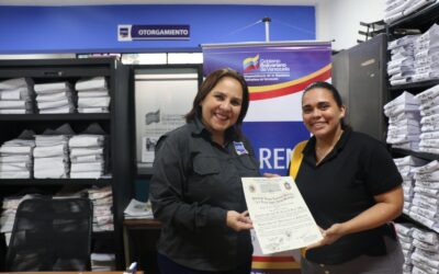 Saren realiza nueva jornada de protocolización de títulos universitarios para egresados de la Unefa   