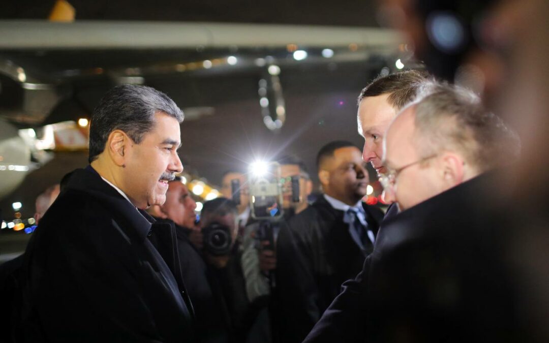 En visita oficial, presidente Nicolás Maduro llega a Moscú