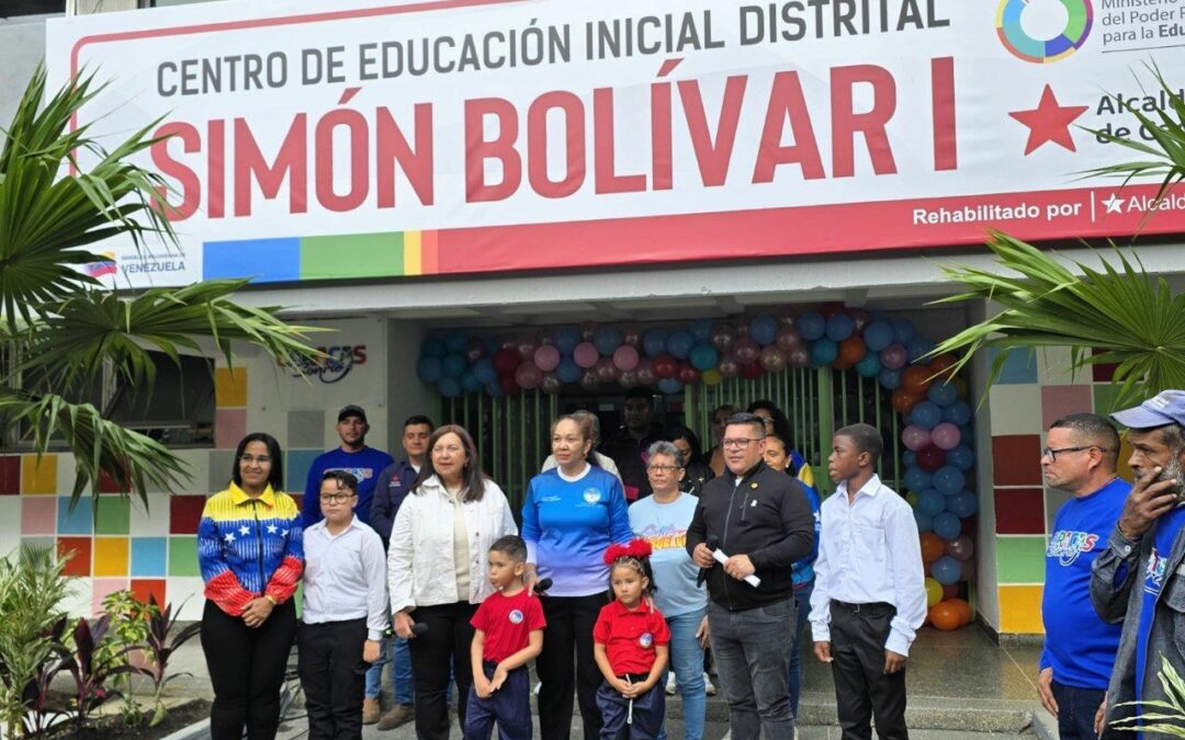 Rehabilitado Centro de Educación Inicial Distrital “Simón Bolívar I” para niños y niñas caraqueñas