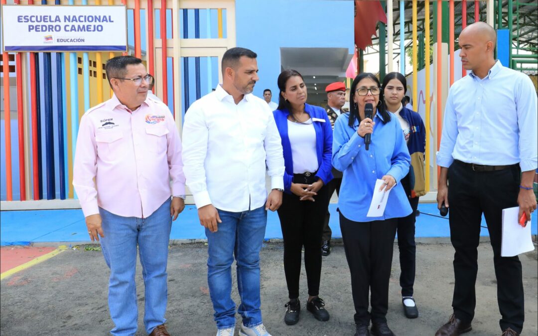 Presidenta encargada Delcy Rodríguez inaugura nueva sede de la Escuela Pedro Camejo en La Guaira