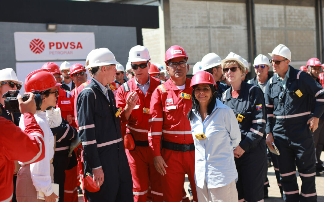 Presidenta (E) Delcy Rodríguez visita, junto al Secretario de Energía de EEUU Chris Wright, instalaciones del Complejo Industrial José Antonio Anzoátegui