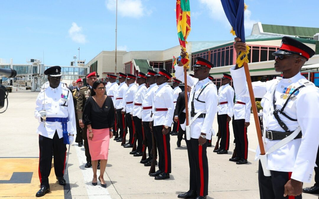 Inicia en Grenada su primera Visita Oficial de Estado la presidenta (E) Delcy Rodríguez