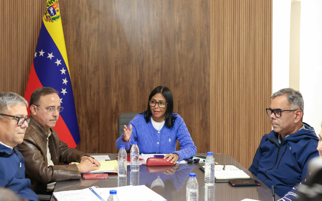 Gabinete de Energía Eléctrica revisa estrategias junto a la presidenta (E) Delcy Rodríguez