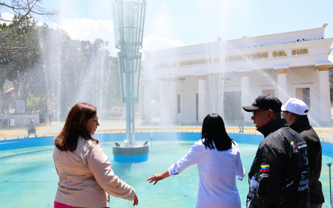 Presidenta (E) Delcy Rodríguez entrega espacios rehabilitados en el Cementerio General del Sur