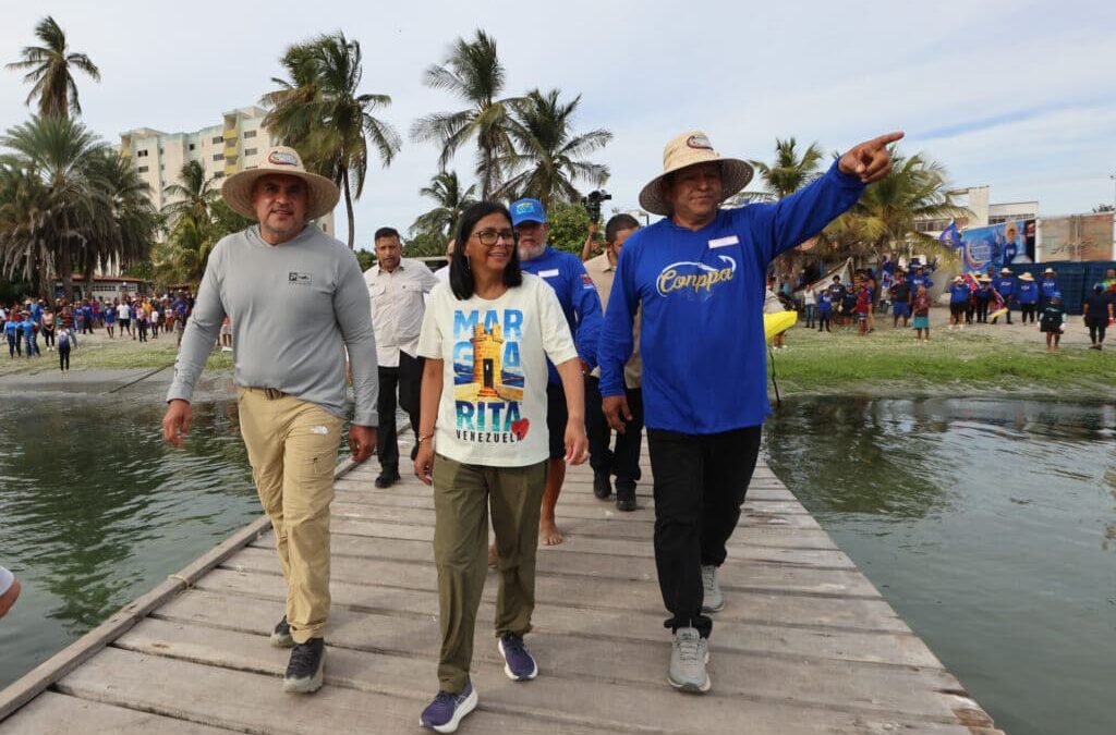 Mandataria (E) Delcy Rodríguez supervisa los avances de la Zafra de Sardina en Pampatar para fortalecer la soberanía alimentaria