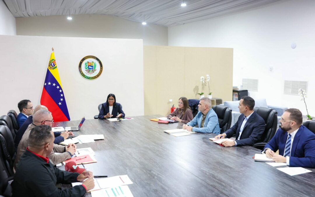 Presidenta (E) Delcy Rodríguez aborda planes y proyectos en coordinación con Motor Agroalimentario