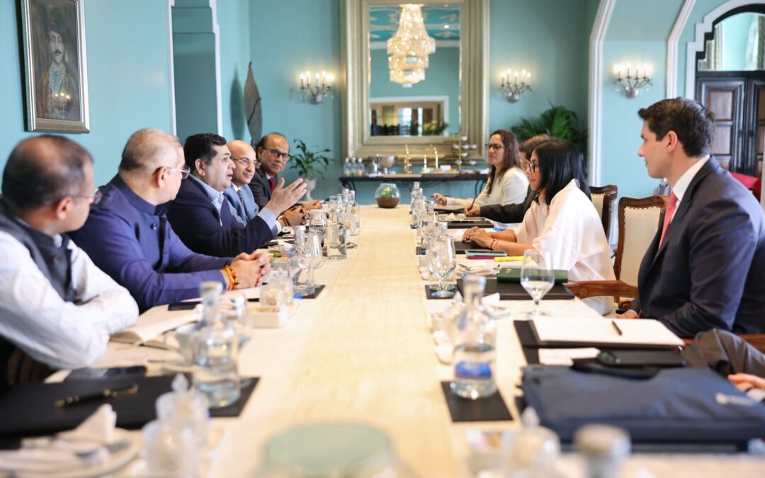 Presidenta (E) Delcy Rodríguez se reunió con directivos de ESSAR de India para evaluar oportunidades de inversiones estratégicas