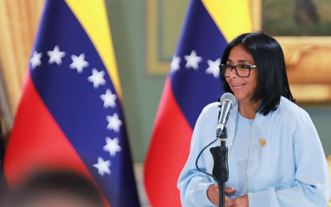 Presidenta (E) Delcy Rodríguez ratifica que Venezuela avanza hacia un futuro de bienestar con inversión internacional diversificada