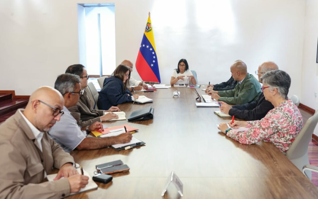 Presidenta (E) Delcy Rodríguez lidera reunión de Consejo de vicepresidentes