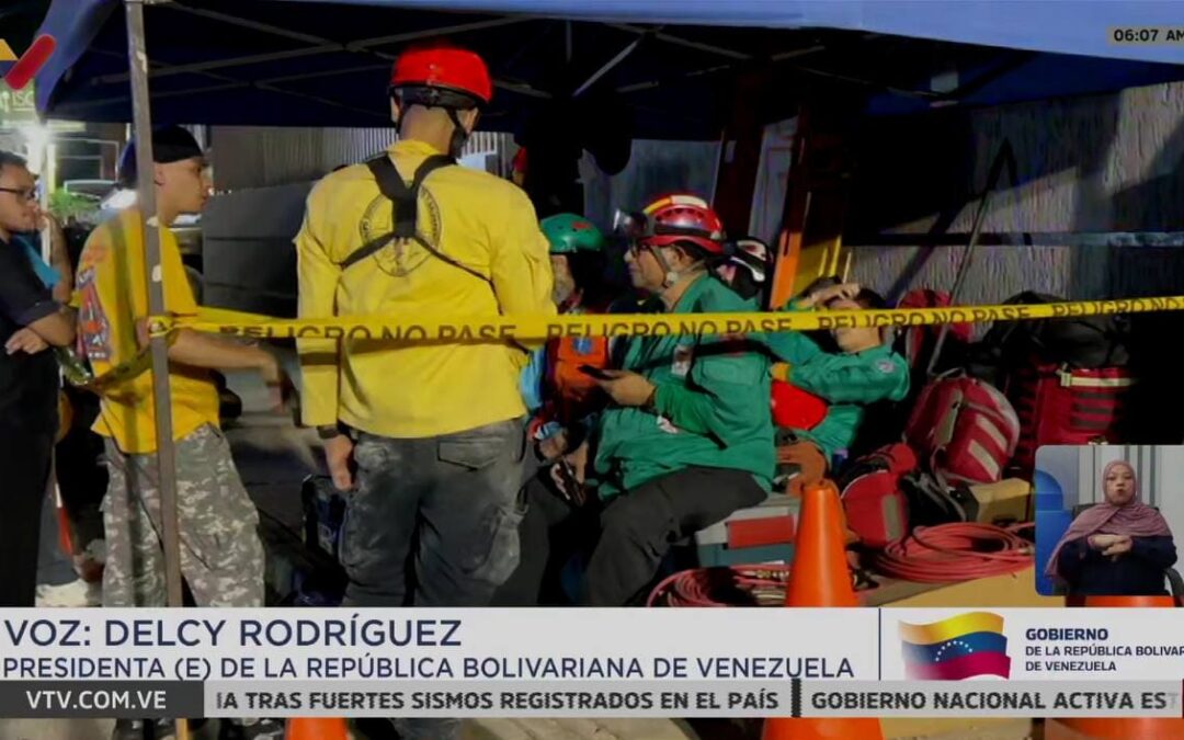 Presidenta (E) Delcy Rodríguez despliega plan de rescate masivo ante contingencia