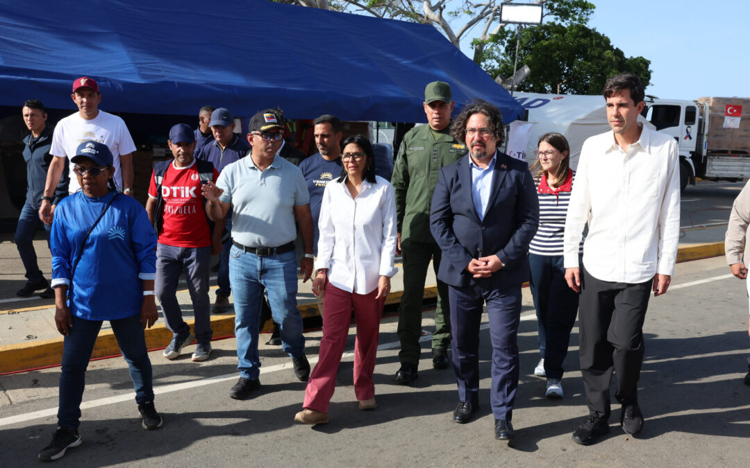 Presidenta Delcy Rodríguez gestiona recepción de 33,9 toneladas de asistencia humanitaria enviada por Türkiye