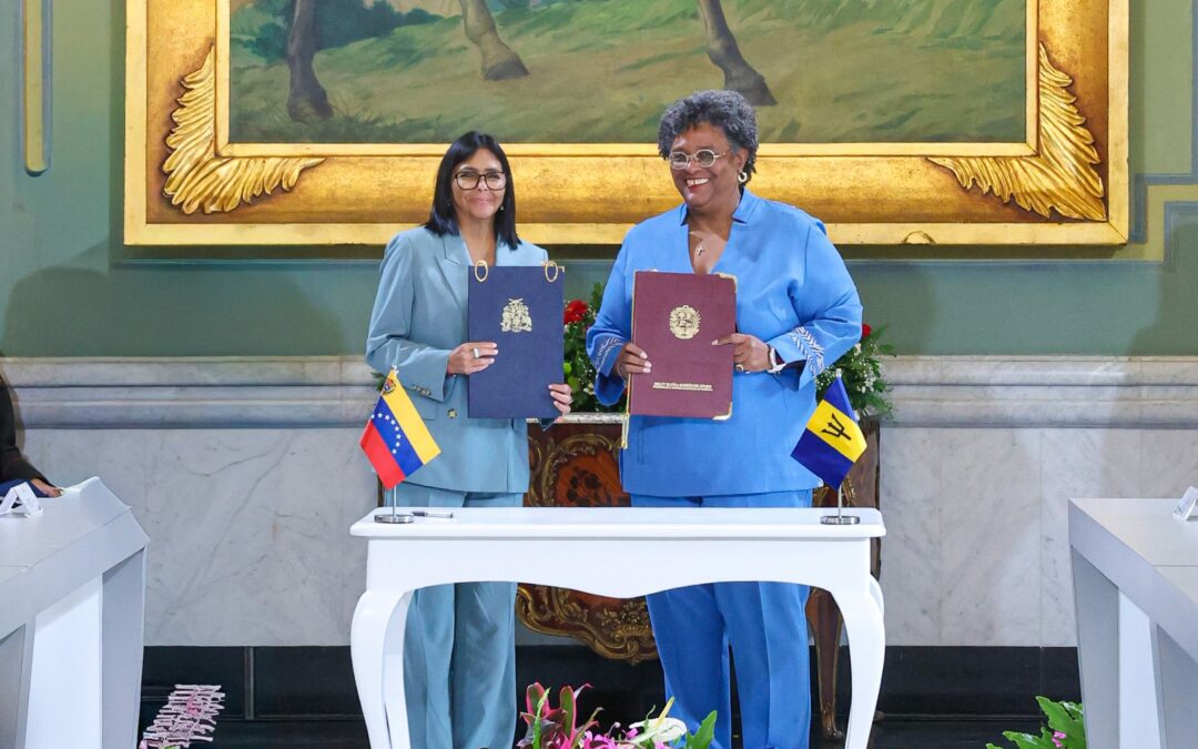 Gobiernos de Venezuela y Barbados firman y ratifican declaración conjunta para fortalecer cooperación bilateral